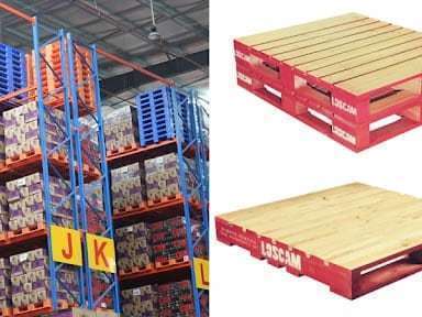 Pallet là cấu trúc phẳng có tác dụng cố định hàng hoá khi vận chuyển